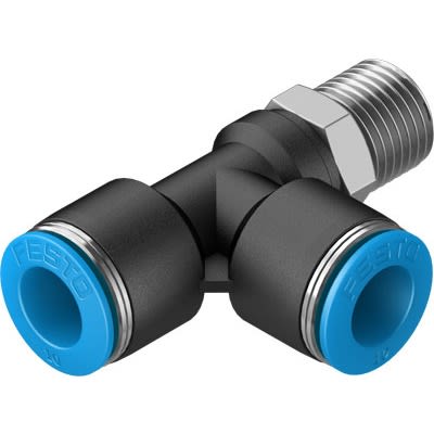 Festo QSTL Series Push-in Fitting, R 1/4 Male to 10 mm, Threaded-to-Tube Connection Style, 130829 [QSTL-1/4-10-50]; 650-864