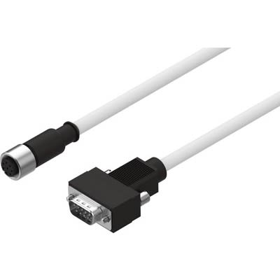 Festo NEBM Series Encoder Cable for Use with Servo Drives, 5m Length, 0 → 30 V,1599105 [NEBM-M12G8-E-5-S1G9-V3]; 651-036