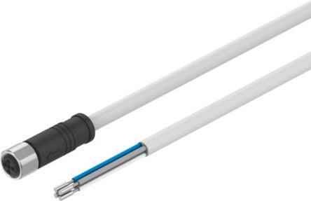 Festo NEBM Series Cable for Use with Controllers, 10m Length, 0 → 60 V,8140937 [NEBM-T12G4-R-10-LE4]; 651-038