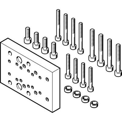 Festo Adapter DHAA-D-L-25-G7-12, For Use With Handling Modules [DHAA-D-L-25-G7-12]; 651-055