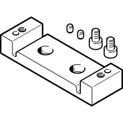 Festo Adapter EASA-S1-33-S, For Use With Electric Drive [EASA-S1-33-S]; 651-092