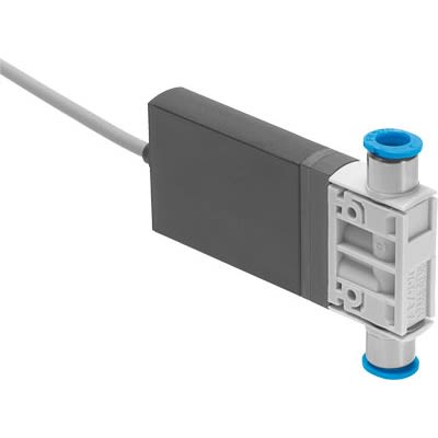 Festo 2/2-Way, Closed, Monostable Pneumatic Solenoid Valve - Electrical MHJ10 Series 24V dc [MHJ10-S-2,5-QS-1/4-HF-U]; 651-136