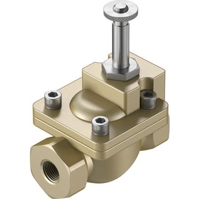 Festo 2/2-Way, Closed, Monostable Pneumatic Solenoid Valve - Electrical NPT 1/4 VZWM Series [VZWM-L-M22C-N14-F4]; 651-179