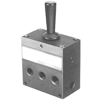 Festo Manual Directional Control Valve Pneumatic Control Valve H Series Series, G 1/4, 1/4in, 4577 [H-5/3-1/4]; 651-184