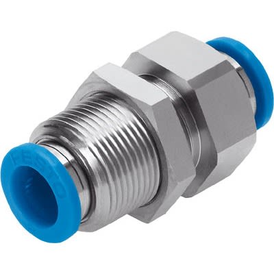 Festo QSS Series Bulkhead, 4 mm to 4 mm, Tube-to-Tube Connection Style, 193950 [QSS-4-F]; 651-227