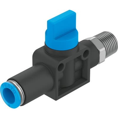 Festo 1/2 in Pneumatic Shut-Off Valve, 770.4L/min [HE-3A-1/2-QS-1/2-U]; 651-331
