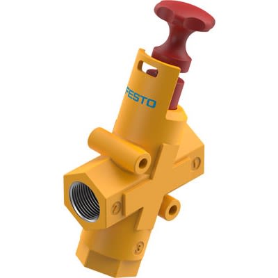 Festo NPT 1/2 in Pneumatic Shut-Off Valve, 6200L/min [HE-N1/2-LO]; 651-333