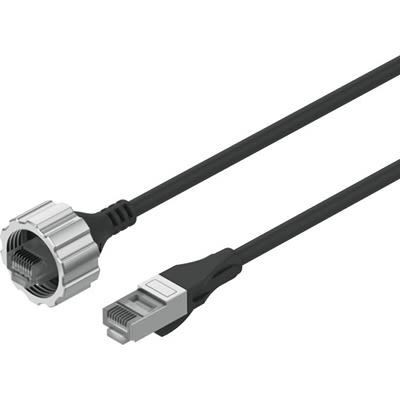 Festo NEBC Cable, 8155228 [NEBC-R3G8M22-P-5-N-S-R3G8]; 651-349