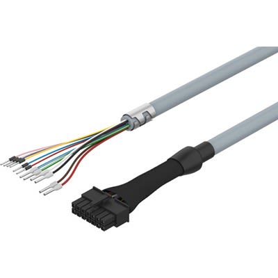Festo NEBM Series Cable for Use with Servo Drives, 5m Length, 0 → 48 V dc,8181667 [NEBM-L10G14-EH-5-Q6N-LE12]; 651-350