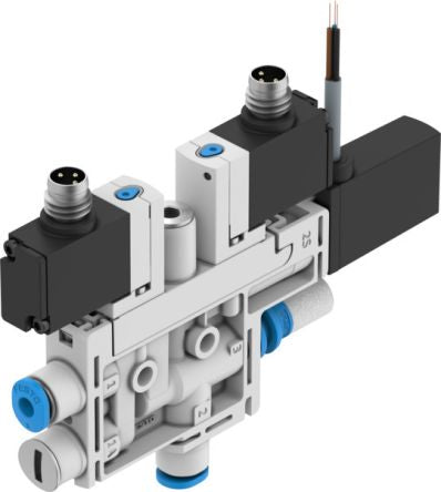 Festo Vacuum Generator, 0.45mm nozzle , 4.2bar 4L/min, OVEL series [OVEL-5-H-10-PQ-VQ4-UA-C-A-V1PNLK-R8]; 651-363