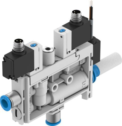 Festo Vacuum Generator, 0.7mm nozzle , 4.5bar 17L/min, OVEL series [OVEL-7-H-15-PQ-VQ4-UA-C-A-V1V-R8]; 651-364