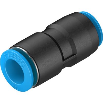 Festo QS Series Push-in Fitting to 1/2 in, Tube-to-Tube Connection Style, 190591 [QS-5/8T-1/2-U]; 651-531