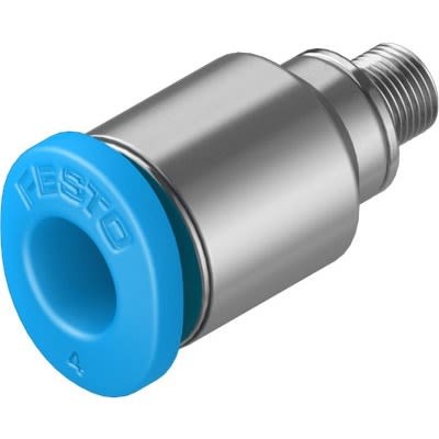 Festo QSM Series Push-in Fitting, M3 Male to Push In 1/8 in, Threaded-to-Tube Connection Style, 183751 [QSM-M3-1/8-I-U-M]; 651-549