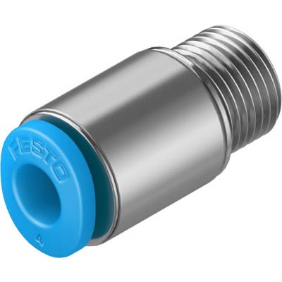 Festo QSM Series Push-in Fitting, M7 Male to 3/16 in, Threaded-to-Tube Connection Style, 183739 [QSM-M7-3/16-I-U-M]; 651-552