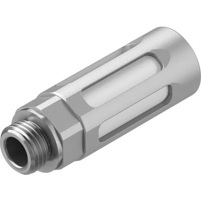 Festo U Aluminium 10bar Pneumatic Silencer, Threaded, NPT 1/2 Male [U-1/4-B-NPT]; 651-561