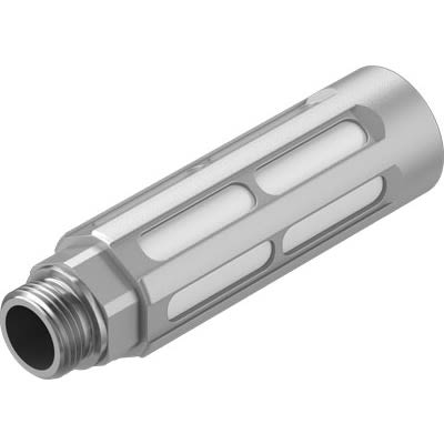 Festo U Aluminium 10bar Pneumatic Silencer, Threaded, 3/8 in Male [U-3/8-B-NPT]; 651-562