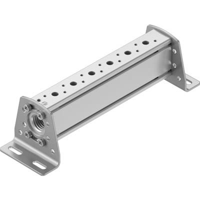 Festo VABM-B10 series 6 station NPT 3/8 Manifold for use with Solenoid And Pneumatic Valve, 576379 [VABM-B10-20-N38-6-P53]; 651-571