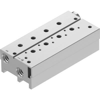 Festo VABM-B10 series 3 station NPT 1/4 Manifold for use with Solenoid And Pneumatic Valve, 576478 [VABM-B10-20S-N14-3-P3]; 651-574