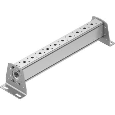 Festo VABM-B10 series 10 station NPT 1/2 Manifold for use with Solenoid And Pneumatic Valve, 8026236 [VABM-B10-25-N12-10-P53]; 651-582