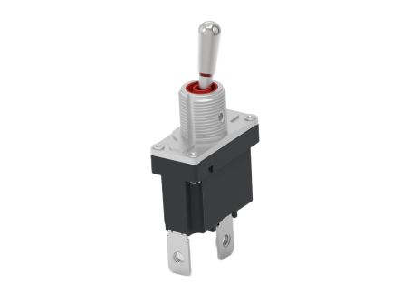 TE Connectivity Toggle Switch, Panel Mount, On-None-Off, Single Pole, Screw Terminal, 250V ac [DST12SS635]; 651-687