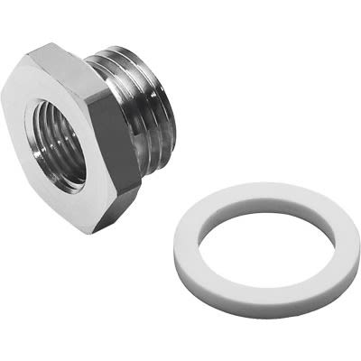 Festo D Series Reducer Nipple, NPT 1/8 Female to NPT 1/4 Male, Threaded Connection Style, 7865 [D-1/8I-1/4A-NPT]; 651-841