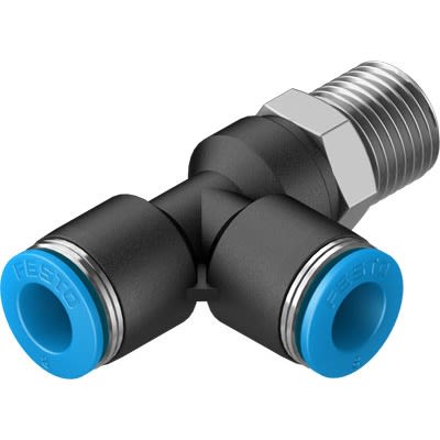 Festo QSTL Series Push-in Fitting, R 1/4 Male to 8 mm, Threaded-to-Tube Connection Style, 130828 [QSTL-1/4-8-50]; 651-959