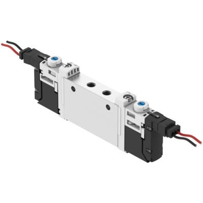Festo 2x3/2-Way, Closed, Monostable Pneumatic Solenoid Valve - Electrical M5 VUVG Series 24V dc [VUVG-S10-T32C-AT-M5-1H2L-W1]; 651-993
