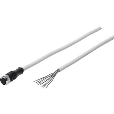Festo Straight Female 8 way M12 to All Directions 8 way Unterminated Cable assembly, 20m [SIM-M12-8GD-20-PU]; 652-060