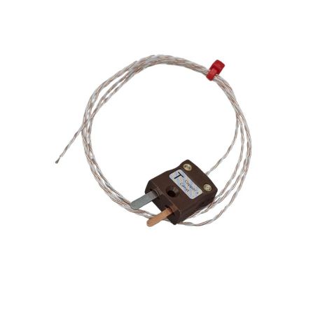 RS PRO Type Type T Thermocouple 0.3m Length, 1/0.315mm Diameter, -75°C → +250°C [0]; 652-757