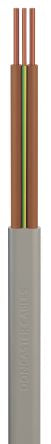 RS PRO Control Cable, 2 Cores, 1.5 mm², Screened, 100m, Grey PVC Sheath [0]; 652-789
