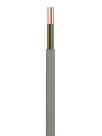 RS PRO Control Cable, 3 Cores, 1 mm², Screened, 100m, Grey PVC Sheath [0]; 652-791