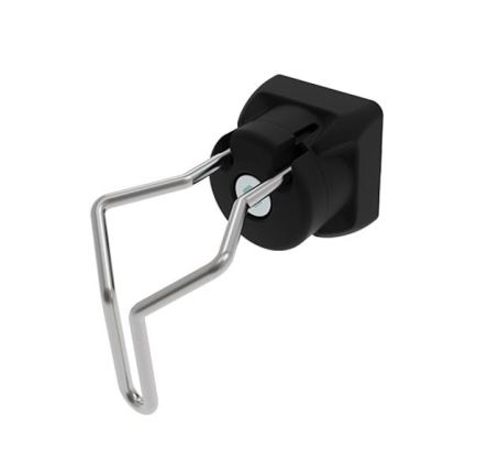RS PRO Plastic Square Bar Cloth Holder [0]; 652-815