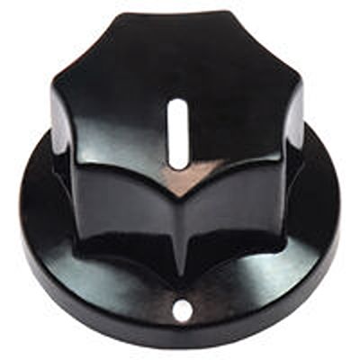 Vishay 14.3mm Black Potentiometer Knob for 1/4in Shaft Screw Fix, ACCKPS1412NLR14 [ACCKPS1412NLR14]; 653-047