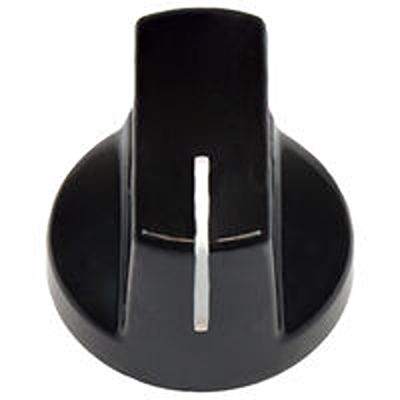 Vishay 19mm Black Potentiometer Knob for 1/4in Shaft Screw Fix, ACCKPP1915NLP14 [ACCKPP1915NLP14]; 653-050