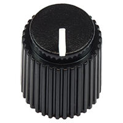 Vishay 13.8mm Black Potentiometer Knob for 1/4in Shaft Screw Fix, ACCKPR1417NLT14 [ACCKPR1417NLT14]; 653-051