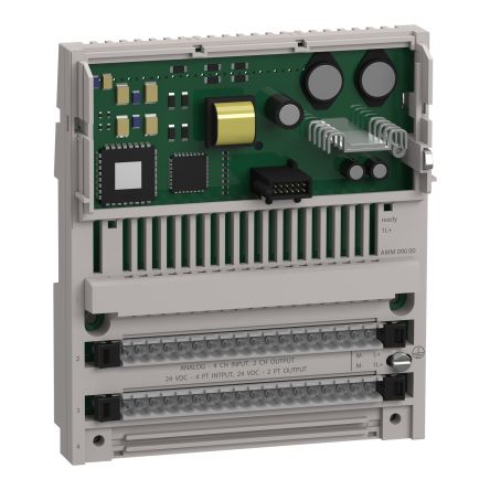 Schneider Electric 170AM Series Module, 24 V dc Supply, Analogue, Discrete Output, 8-Input, Analog, Discrete Input [170AMM09000]; 653-848