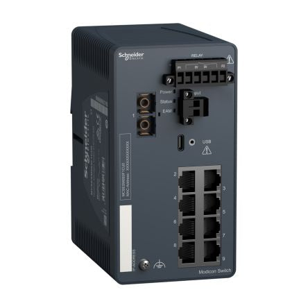 Schneider Electric MCSESM093F1CU0, Managed Switch 9 Port Network Switch [MCSESM093F1CU0]; 653-942