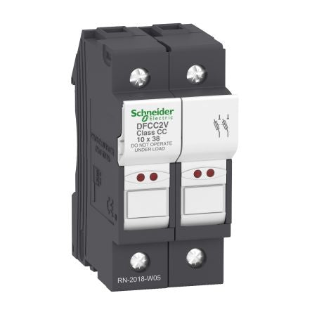 Schneider Electric 30A Fuse Holder for 35 x 61mm Fuse, 2P, 600V [DFCC2V]; 654-153