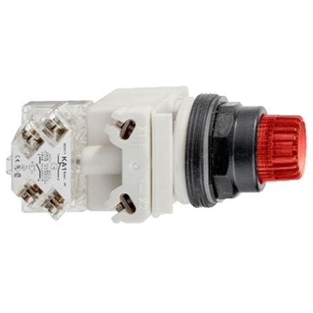 Schneider Electric Harmony XB4 Series Black Momentary Push Button Head, 22.5mm Cutout, IP66 [9001SK2L38LRR]; 654-205