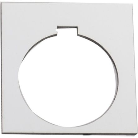 Schneider Electric Blank Legend Plate for Use with Push Button [9001KN200WP]; 654-235