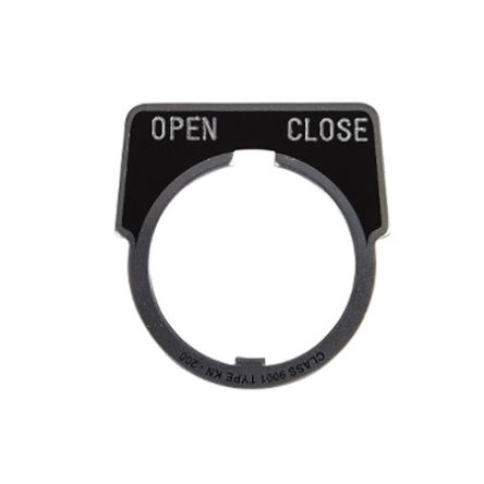 Schneider Electric Legend Plate for Use with Push Button, CLOSE, OPEN [9001KN246]; 654-237