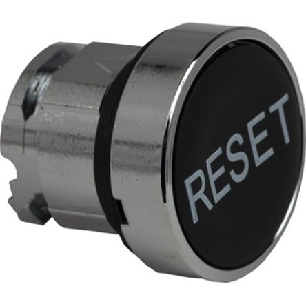 Schneider Electric Harmony XB4 Series Black Momentary Push Button Head, 22.5mm Cutout, IP66, IP67, IP69, IP69K [ZB4BA222]; 654-252