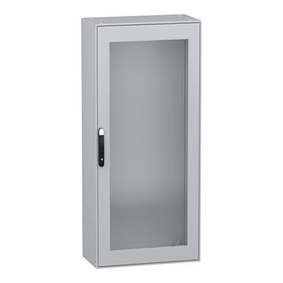 Schneider Electric NSY Series Black, Grey Sheet Steel General Purpose Enclosure, IP55, IK08, 1800 x 800 x 400mm [NSYSM18840T]; 654-294