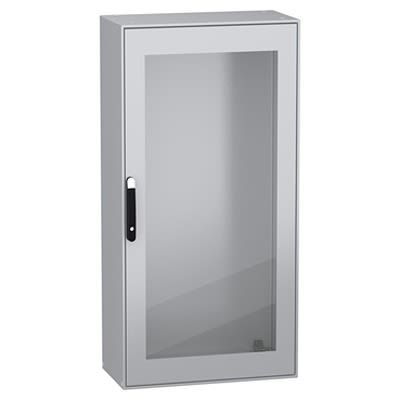 Schneider Electric NSY Series Black, Grey Sheet Steel General Purpose Enclosure, IP55, IK08, 1600 x 800 x 400mm [NSYSM16840T]; 654-349