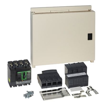 Schneider Electric, Acti9 MCCB 4P 160A, Panel Mount [SEA9PQCB1604]; 654-707
