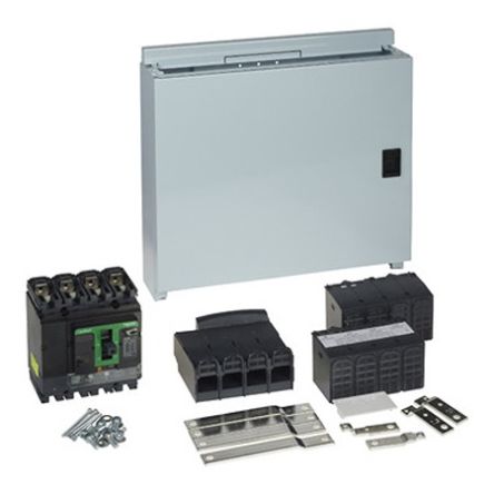 Schneider Electric, Acti9 MCCB 3P+N 50A, Panel Mount [SE250QCB3L]; 654-721
