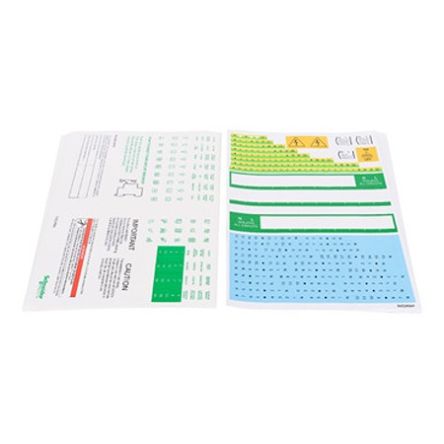 Schneider Electric White Adhesive Multipurpose Label Sheet, Pack of 10Sheets [EZ9ESP]; 654-779