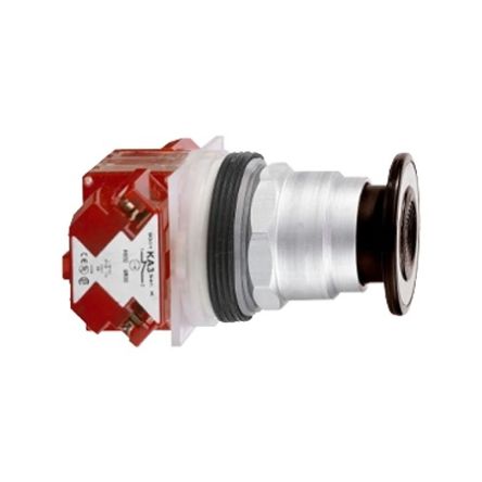 Schneider Electric Harmony 9001SK Series Push Button, Spring Return, Screw Mount, 30mm Cutout, DPST, 250V, IP66 [9001KR8BH25]; 654-784