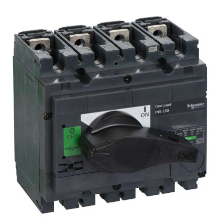 Schneider Electric Fuse Switch Disconnector, 4 Pole, 250A Max Current [31107]; 654-846
