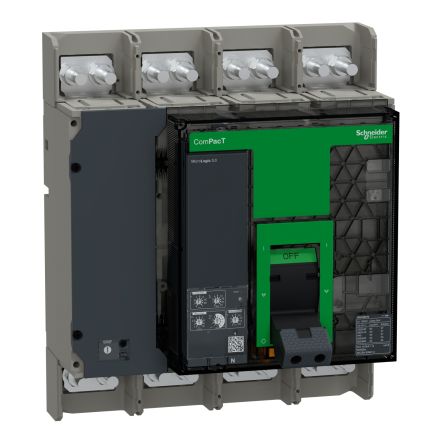 Schneider Electric, ComPacT MCCB 4P 1.6kA, Breaking Capacity 50 kA, Fixed Mount [C160N450FM]; 655-001